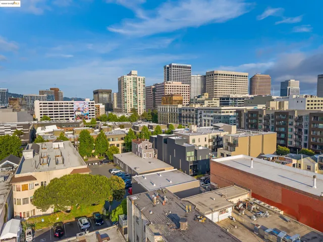 an aerial view of a city