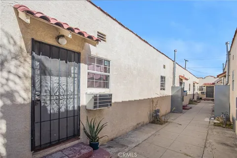 a view of front door of house
