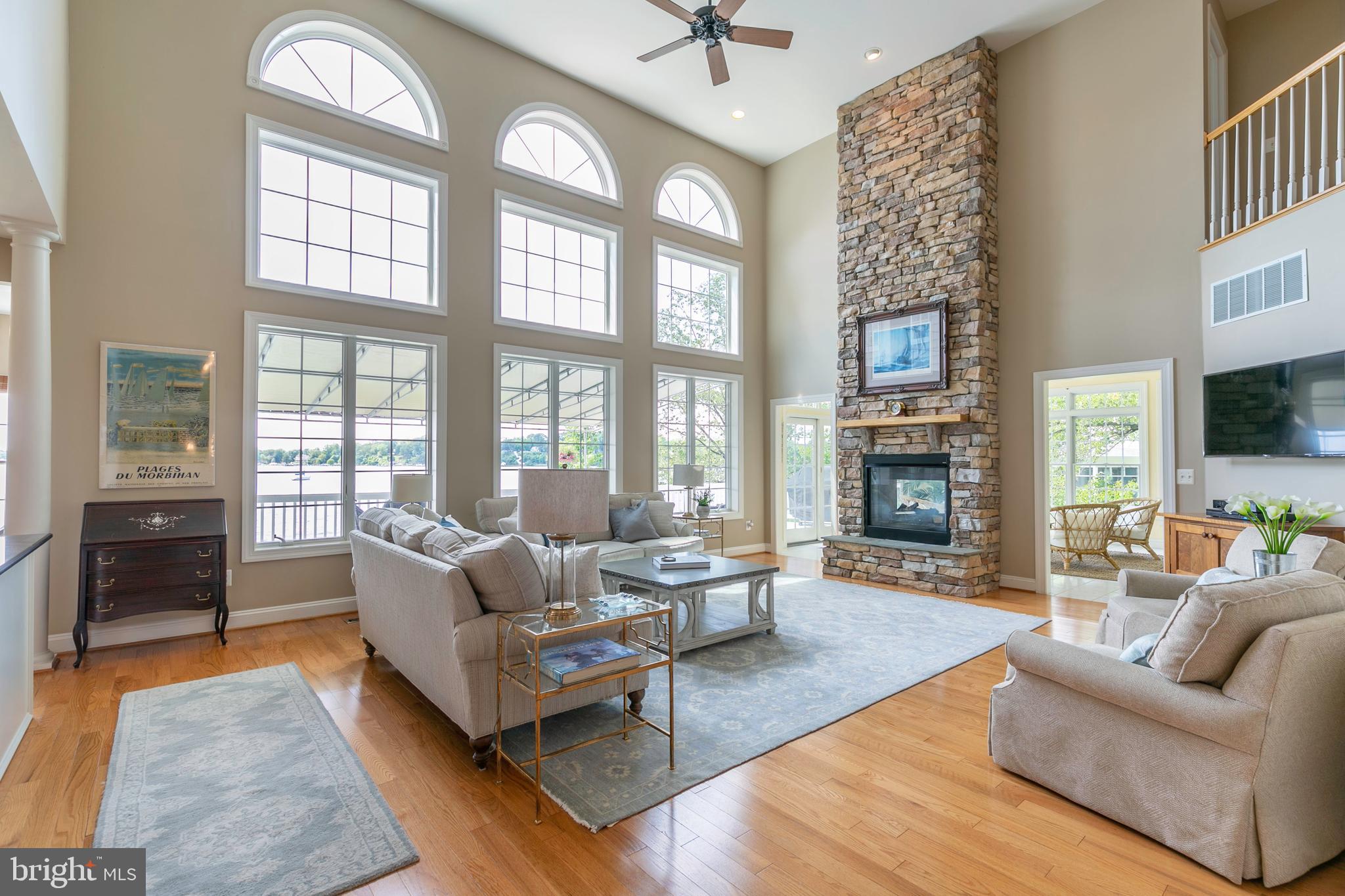 11 Riverview Road Severna Park, MD 21146 - Photo 13 of 61 Great room with double sided gas fireplace