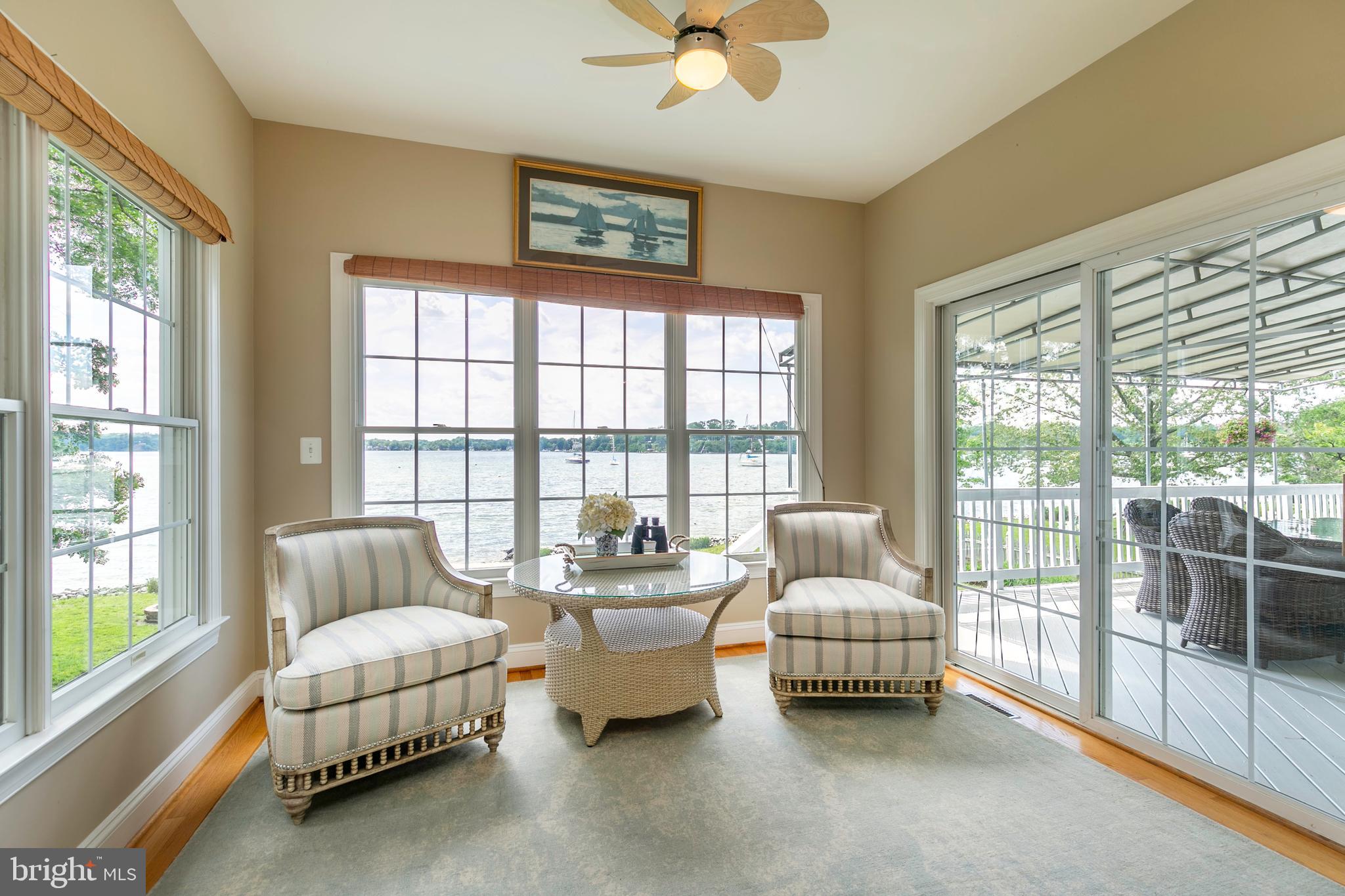 11 Riverview Road Severna Park, MD 21146 - Photo 19 of 61 Serene water front sitting room off kitchen