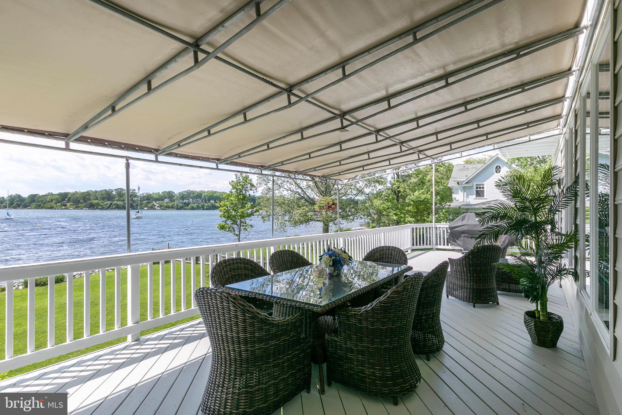 11 Riverview Road Severna Park, MD 21146 - Photo 8 of 61 Huge deck with awning