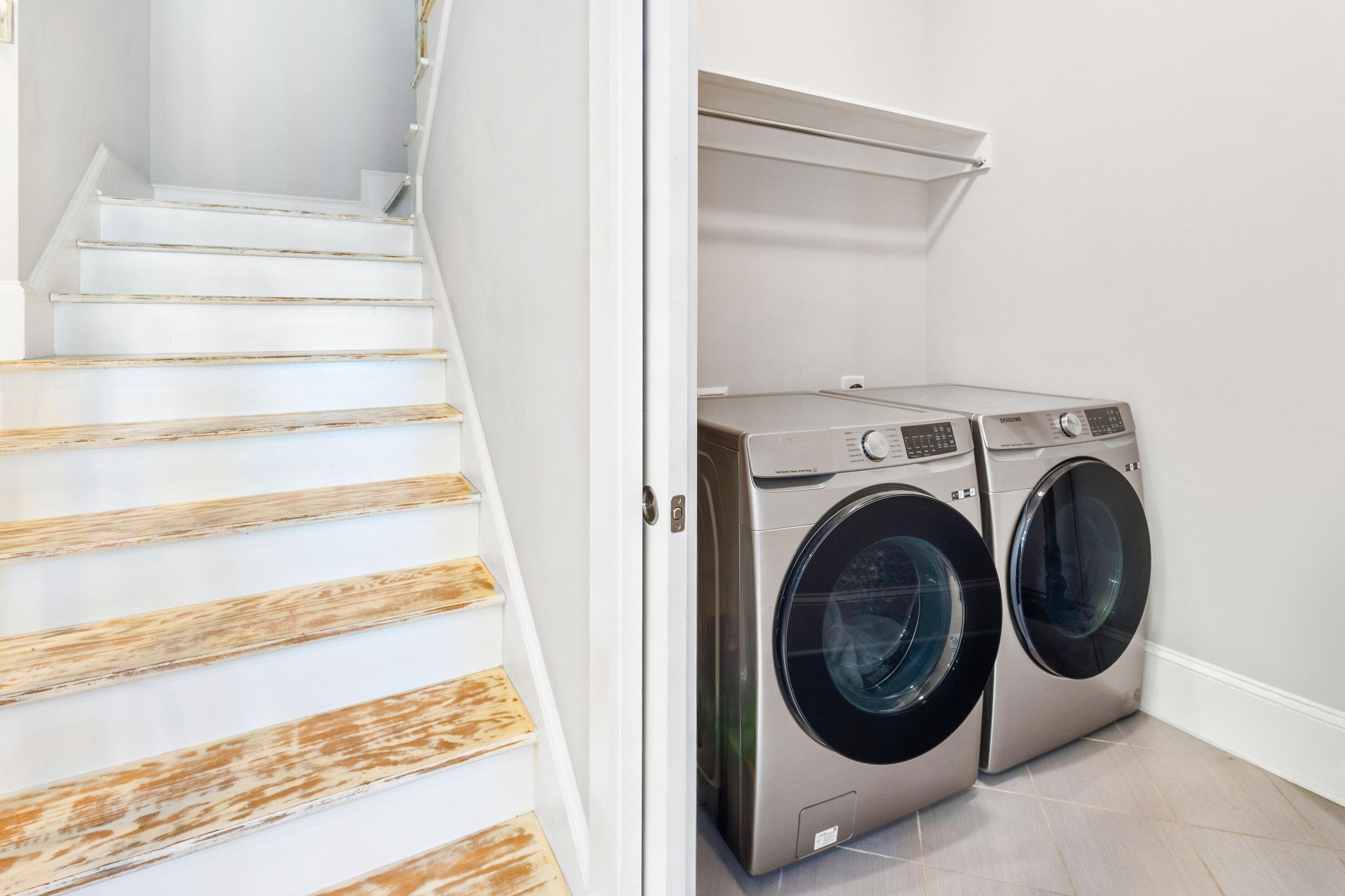 48 Pleasant Street Inlet Beach, FL 32461 - Photo 54 of 60 a view of entryway with washer and dryer