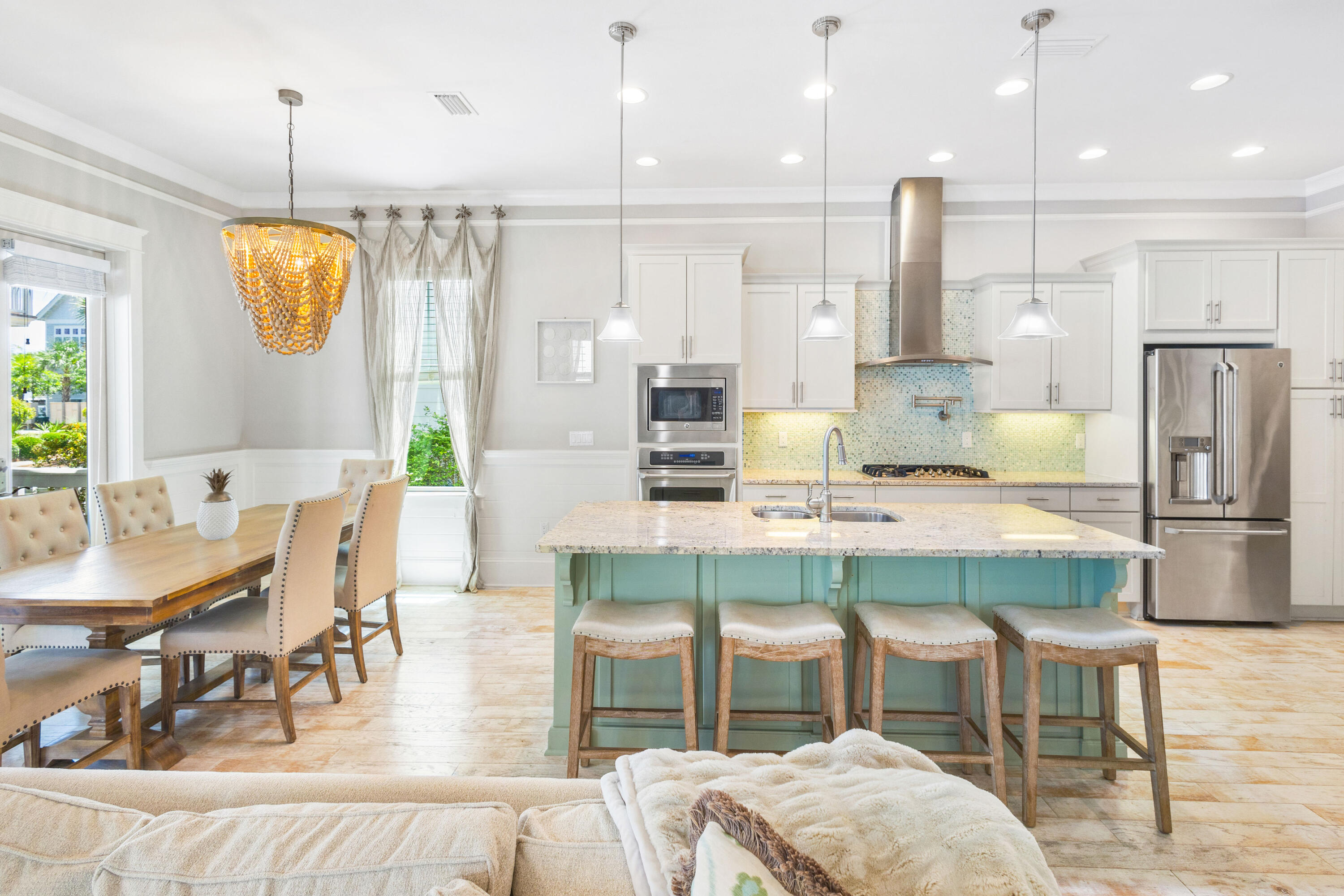 48 Pleasant Street Inlet Beach, FL 32461 - Photo 8 of 60 a large kitchen with a table and chairs