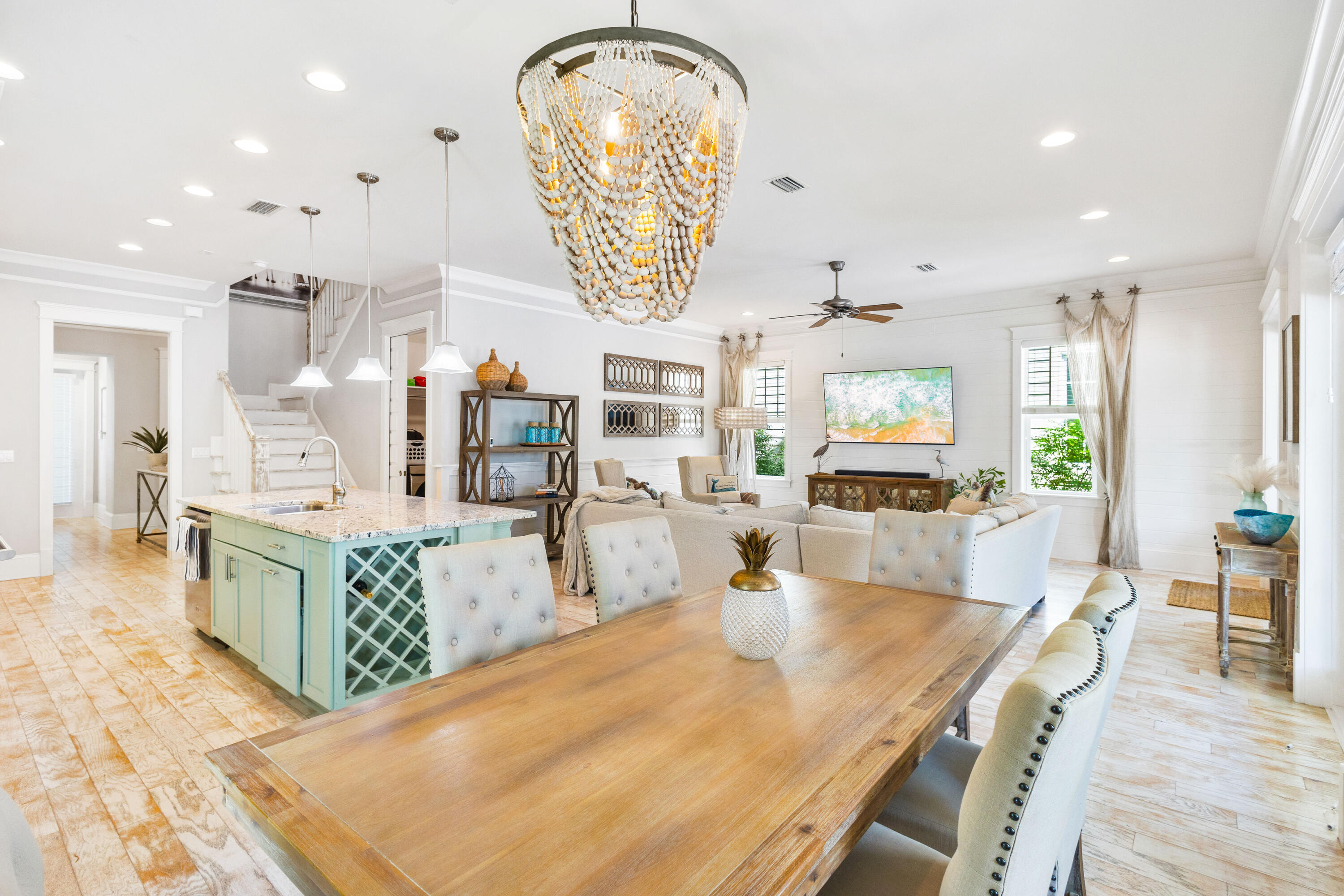 48 Pleasant Street Inlet Beach, FL 32461 - Photo 10 of 60 a large kitchen with a table and chairs