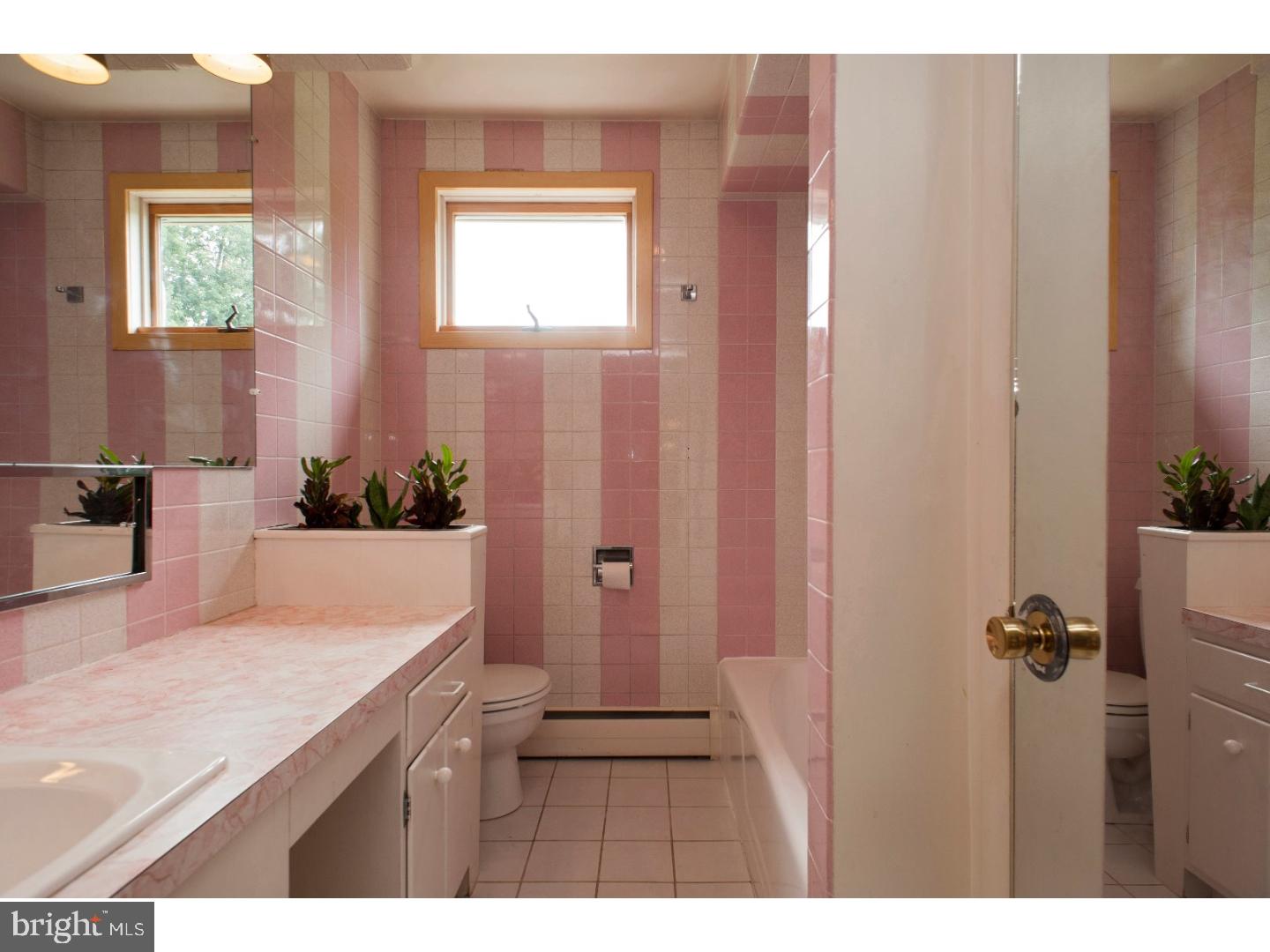 60 Peach Tree Lane Sinking Spring, PA 19608 - Photo 18 of 25 a bathroom with a granite countertop sink a mirror and a shower
