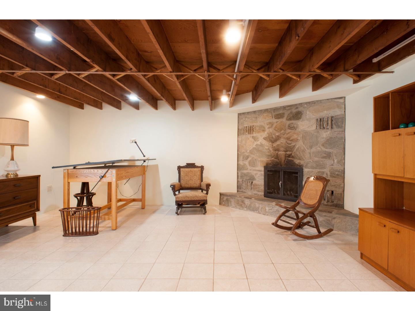 60 Peach Tree Lane Sinking Spring, PA 19608 - Photo 24 of 25 a living room with furniture gym equipment and a fireplace