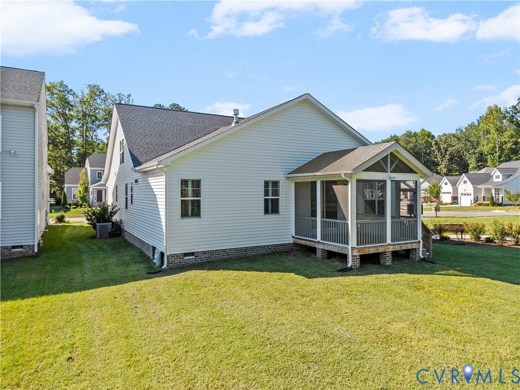 8819 Roberta Road Mechanicsville, VA 23116 - Photo 64 of 79 Exterior featuring white siding, a dark shingled r