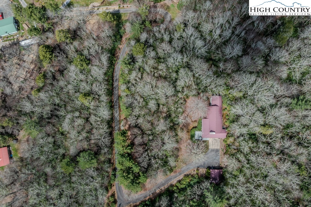 80 Avery Co High School Road Newland, NC 28657 - Photo 35 of 36 a view of a red and white house with a yard and large trees