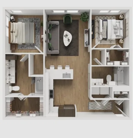 a view of living room with furniture and window