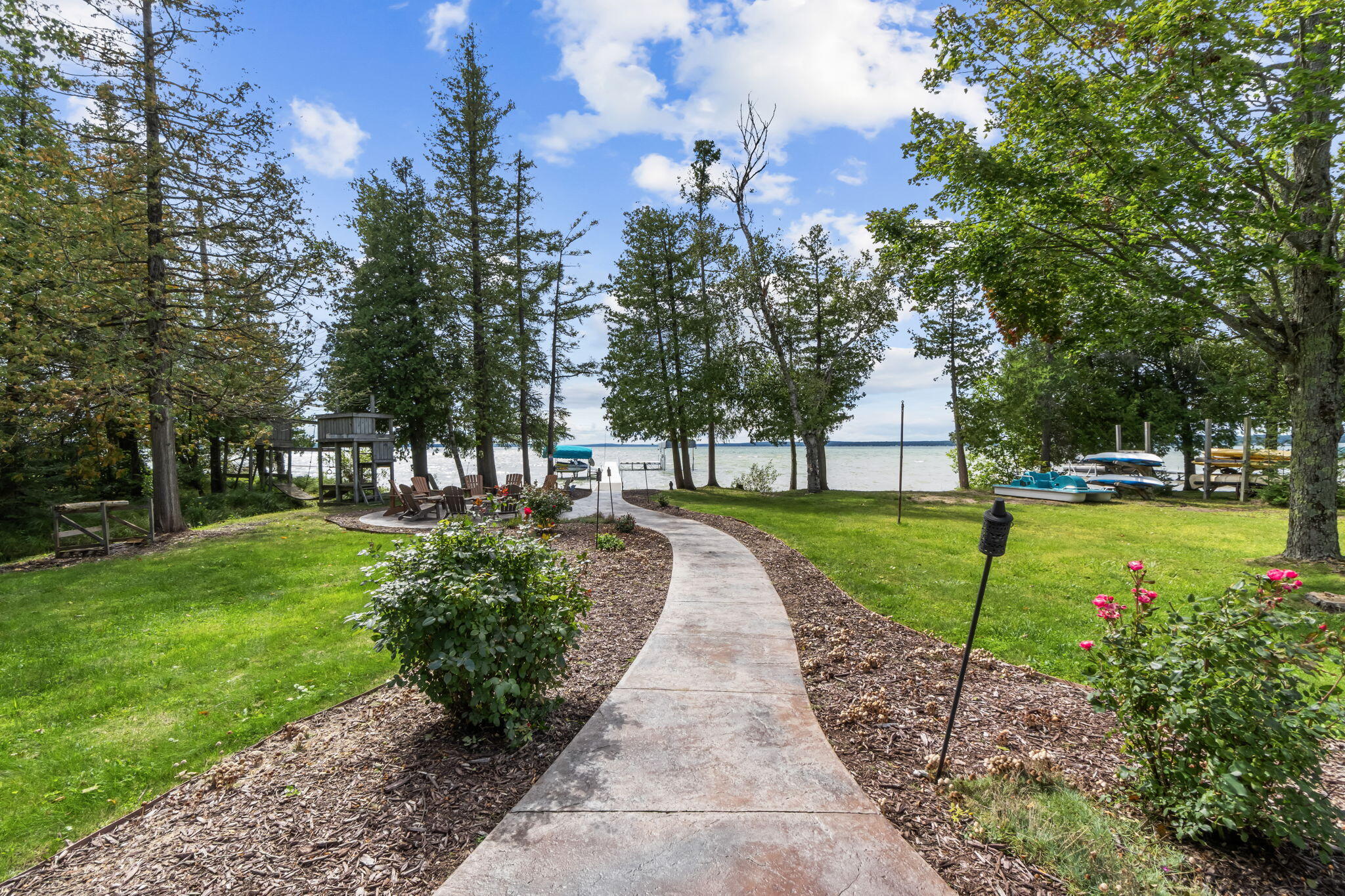 7249 McDonald Road Cheboygan, MI 49721 - Photo 52 of 60 Walkway to Lake