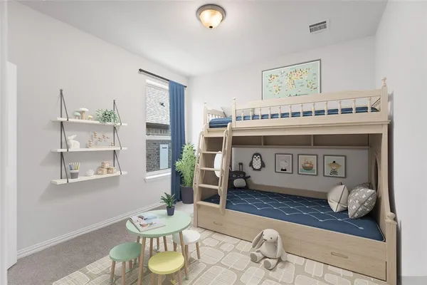 a view of a lake with a building in the background