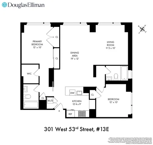 $1,750,000 | 301 West 53rd Street, Unit 13E | Hell's Kitchen