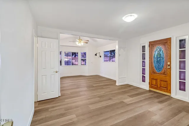 a view of an empty room