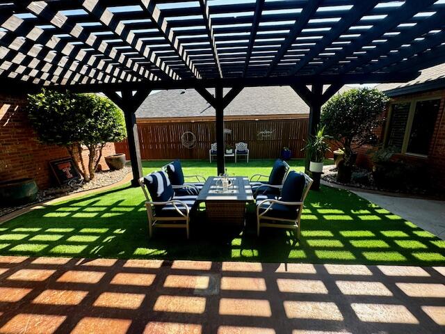 4028 125th Street Lubbock, TX 79423 - Photo 28 of 44 a view of yard with patio