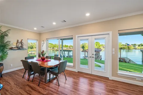 a living room with furniture fireplace and flat screen tv