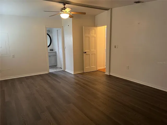 wooden floor in an empty room