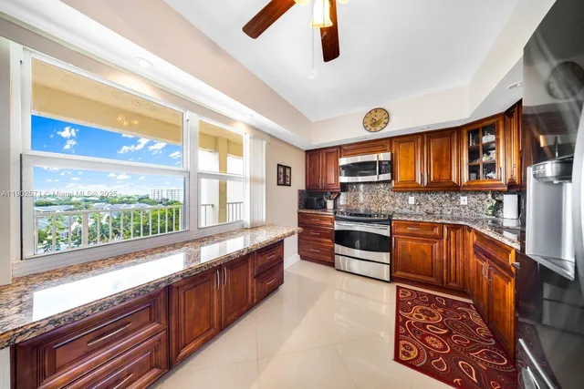 a bedroom with a bed and balcony