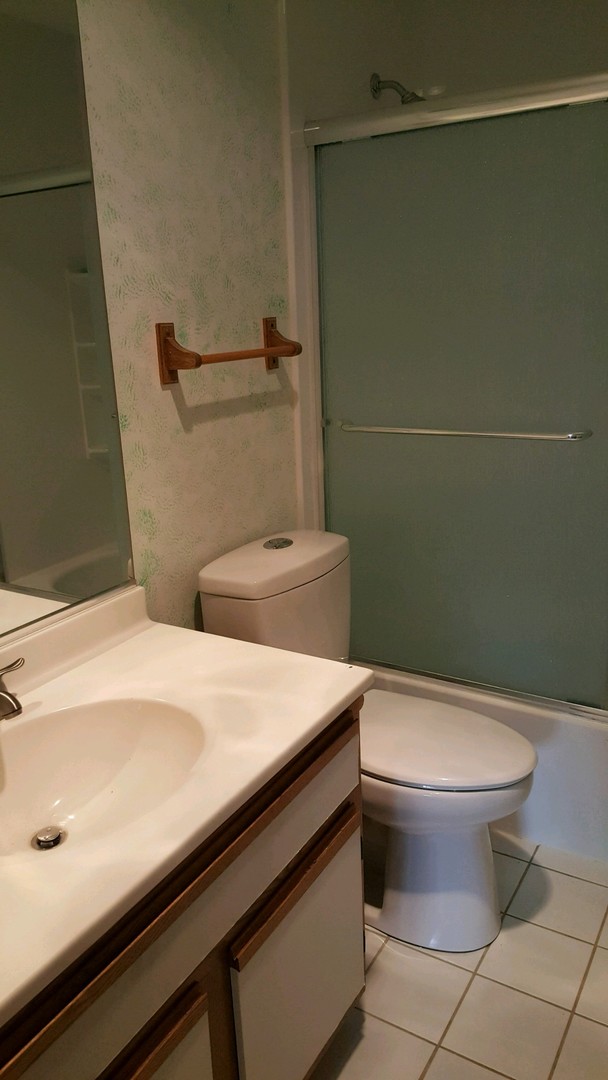 332 Park Ridge Lane, Unit E Aurora, IL 60504 - Photo 17 of 21 a bathroom with a sink and toilet