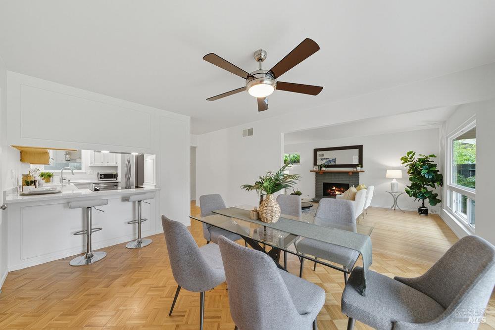 934 Las Pavadas Avenue San Rafael, CA 94903 - Photo 11 of 36 a view of a dining room with furniture