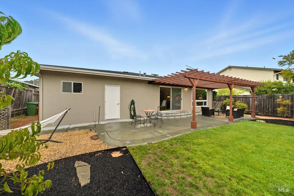 934 Las Pavadas Avenue San Rafael, CA 94903 - Photo 34 of 36 a view of a house with backyard porch and sitting area