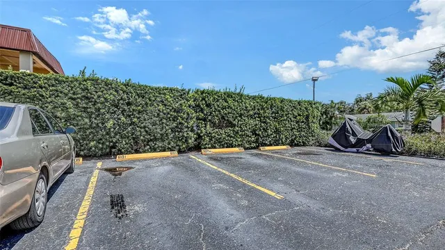 a view of a terrace with a garden