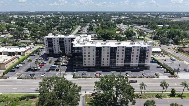 an aerial view of a city with lots of residential buildings