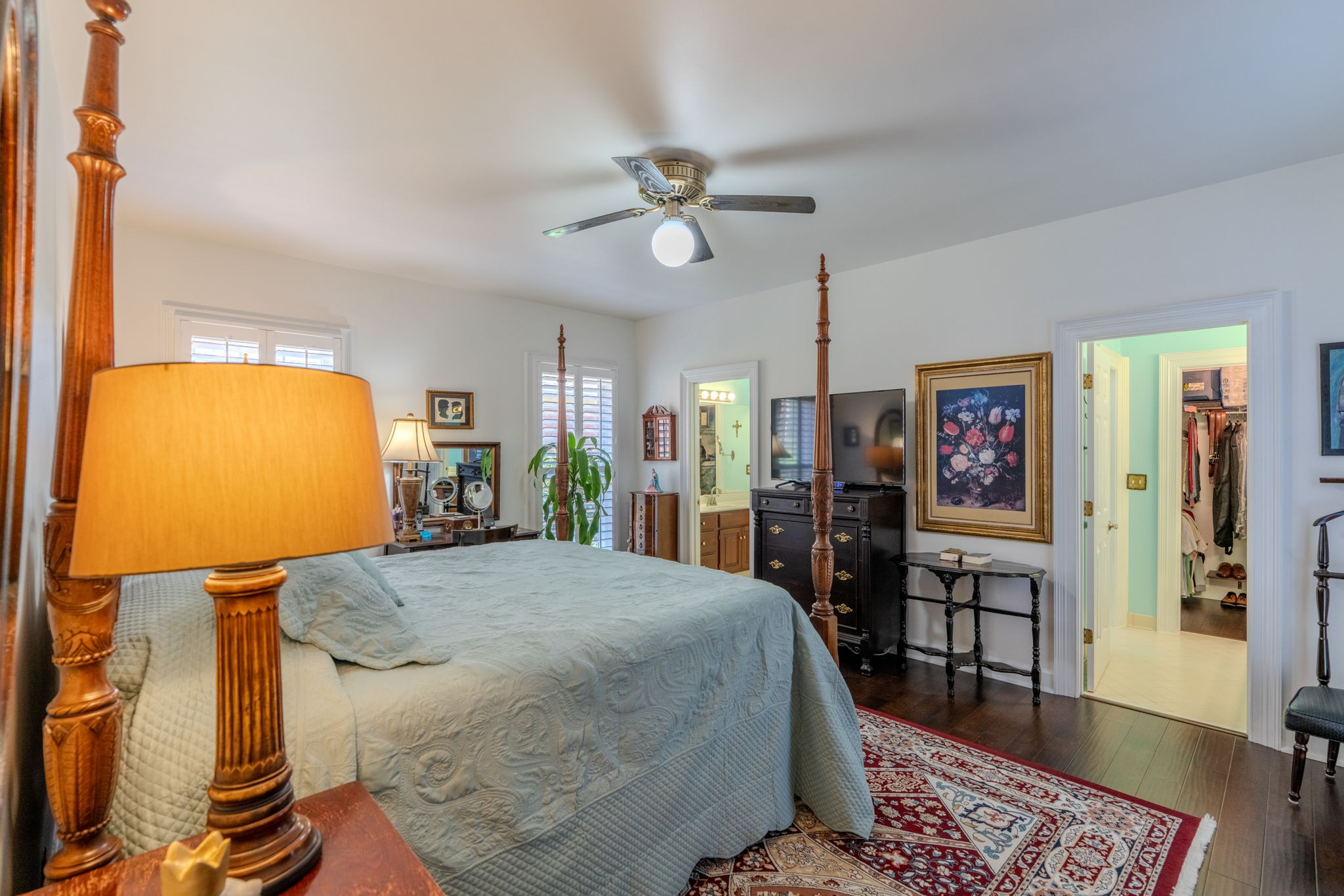 404 Chesterfield Place Franklin, TN 37064 - Photo 19 of 38 a bed room with a bed window and a mirror