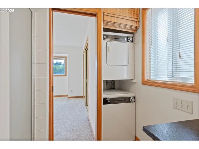 a view of kitchen and utility room