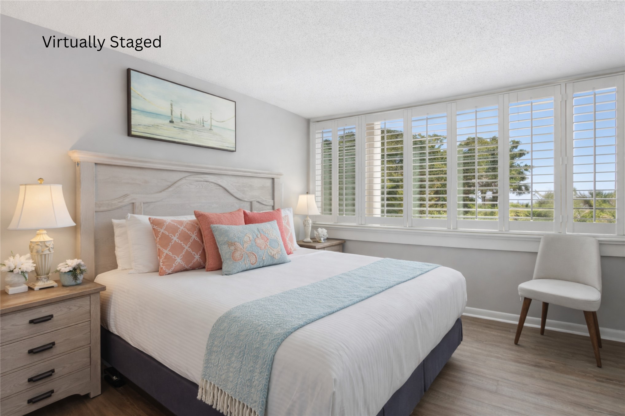 1165 Beach Walker Road, Unit 1165 Fernandina Beach, FL 32034 - Photo 21 of 45 a bedroom with a bed and a couch next to a window