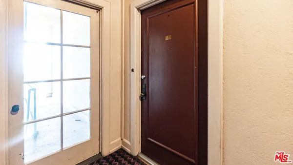 a view of front door