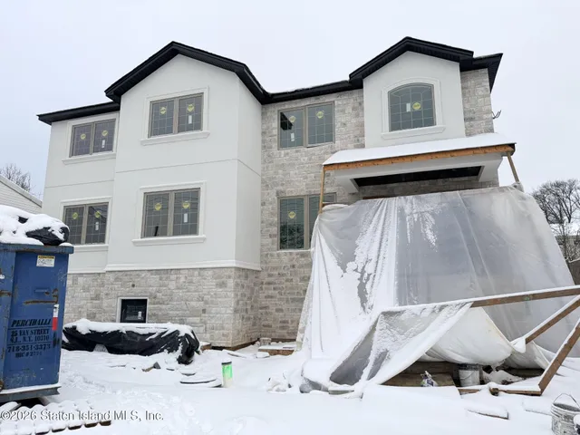 a view of house and front door