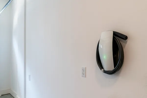 a view of a mirror in a room