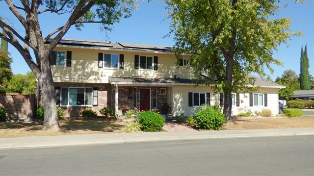 front view of house with a street