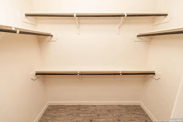 a view of a walk in closet