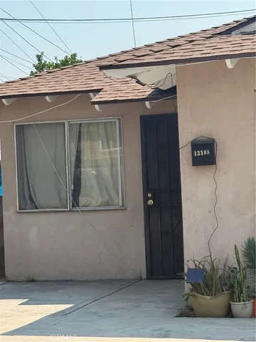 a view of a door of the house