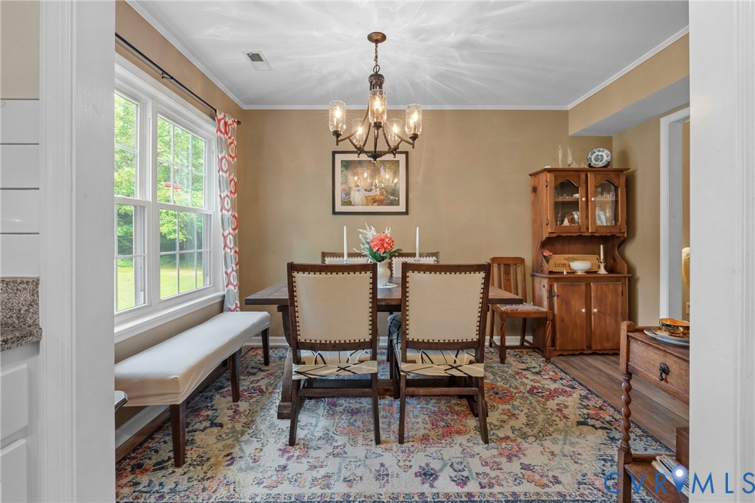 5010 Tatum Road Disputanta, VA 23842 - Photo 14 of 50 Dining space featuring a multi-pane window, a buil