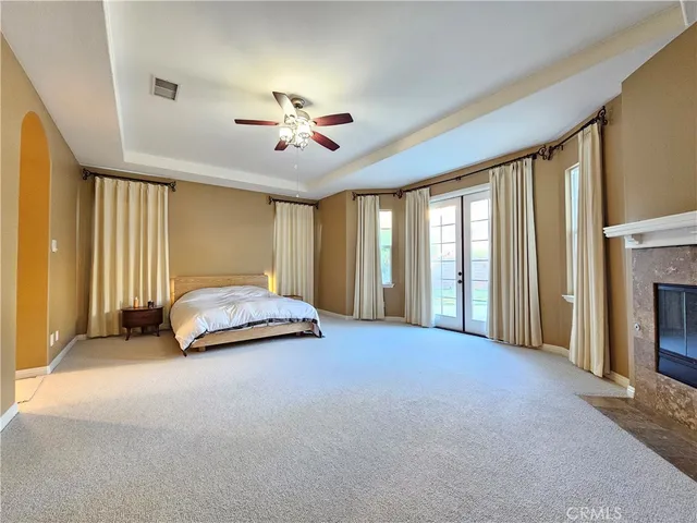 a view of a hallway with staircase