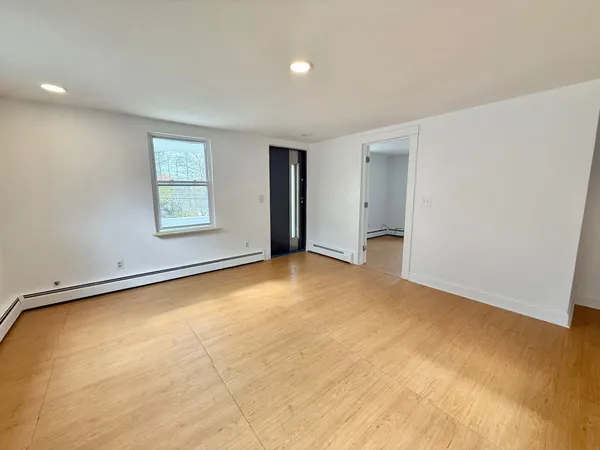 a view of a room with window