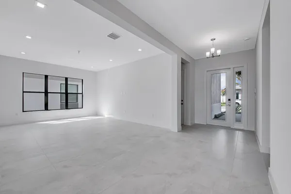 a view of an empty room