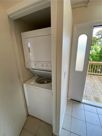 an empty room with stairs