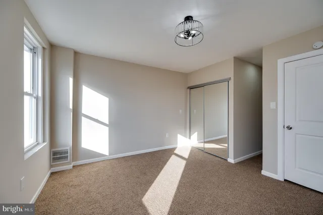 a view of an empty room