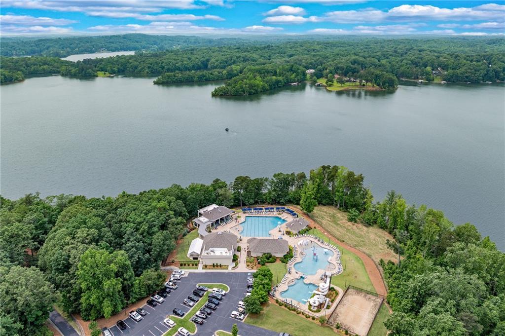 2626 Club Drive Gainesville, GA 30506 - Photo 19 of 71 an aerial view of residential house with outdoor space and lake view