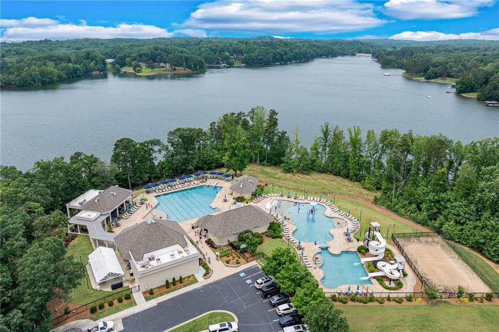 2626 Club Drive Gainesville, GA 30506 - Photo 20 of 71 an aerial view of a house with garden space and lake view