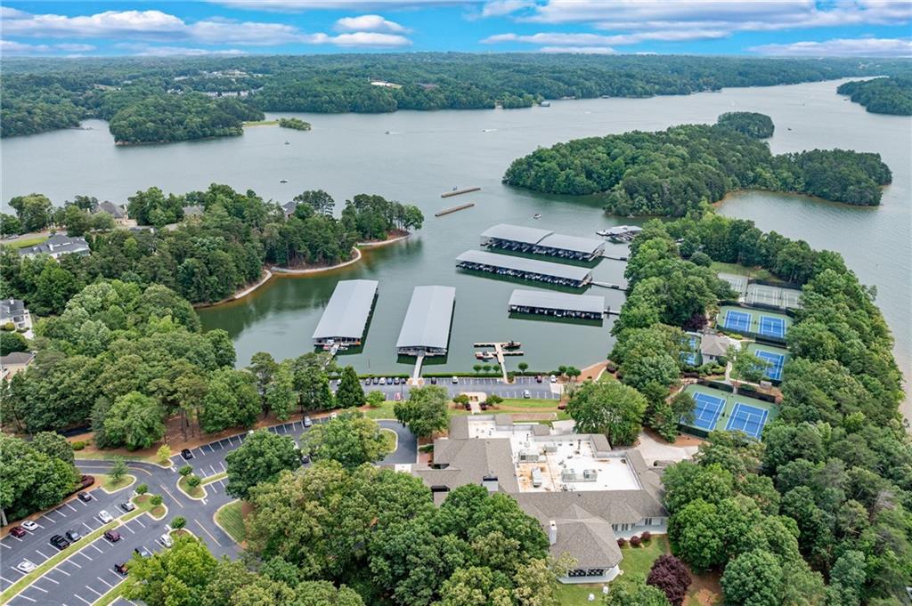 2626 Club Drive Gainesville, GA 30506 - Photo 22 of 71 an aerial view of a house with outdoor space and lake view