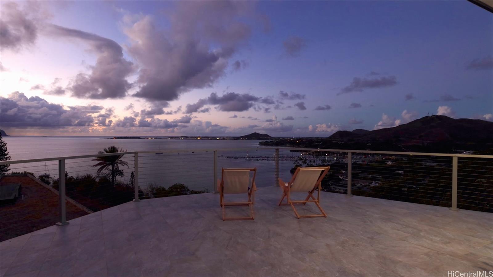 44-652 Kaneohe Bay Drive, Unit A Kaneohe, HI 96744 - Photo 21 of 25 a view of a terrace with furniture and a potted plant