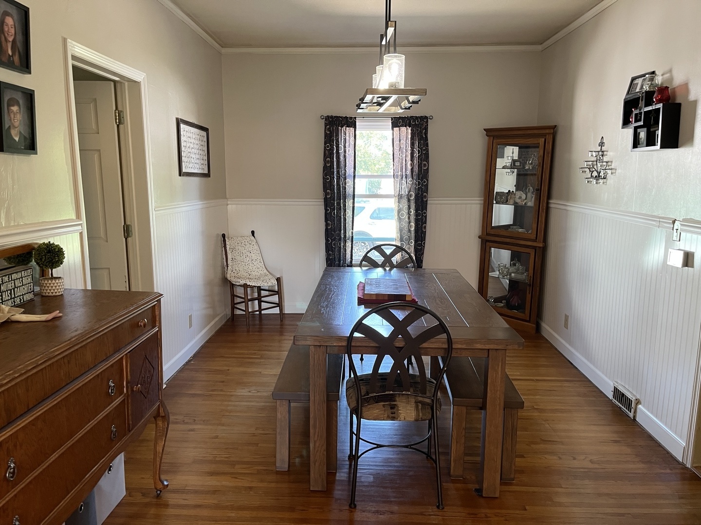 310 North Main Street Rankin, IL 60960 - Photo 6 of 17 a view of a dining room with furniture and wooden floor