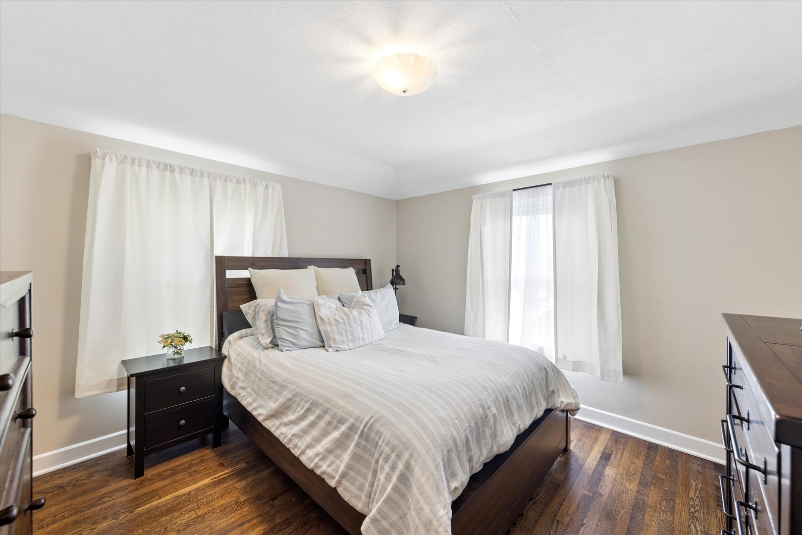 842 Forest Road La Grange Park, IL 60526 - Photo 11 of 21 a bedroom with a bed and wooden floor