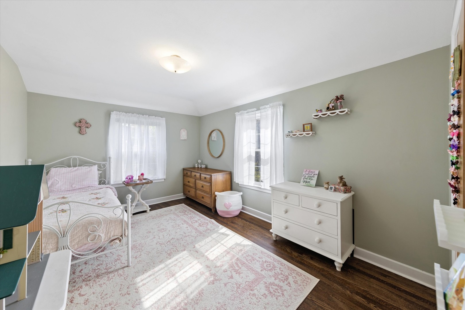 842 Forest Road La Grange Park, IL 60526 - Photo 12 of 21 a bedroom with a bed and wooden floor