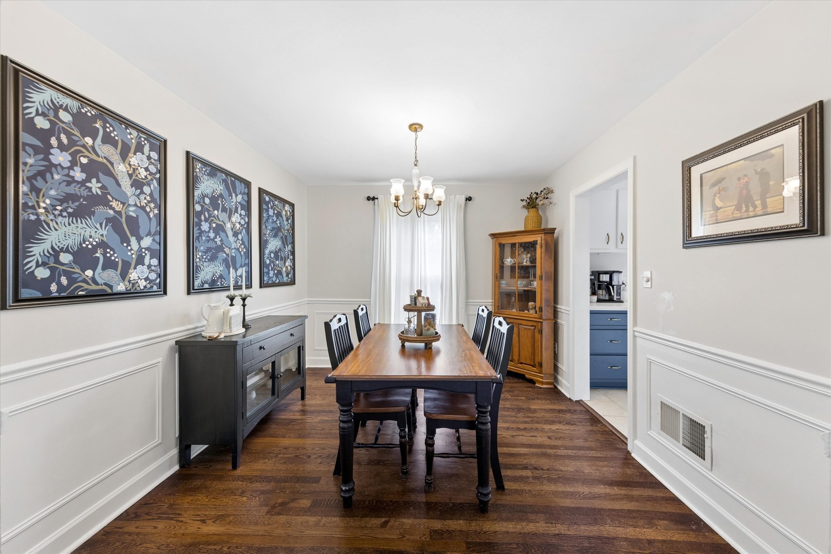 842 Forest Road La Grange Park, IL 60526 - Photo 6 of 21 a view of a dining room with furniture window and wooden floor