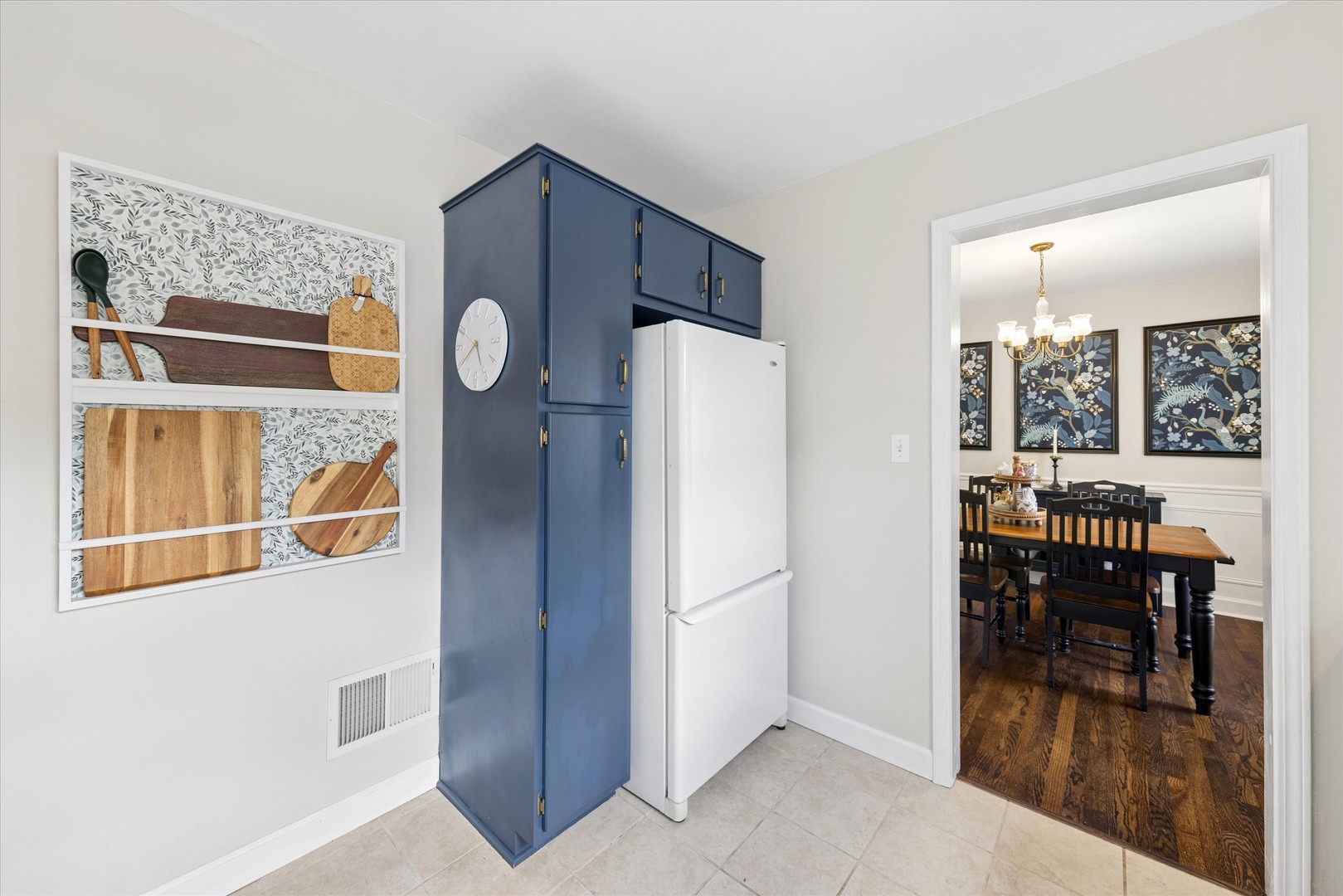 842 Forest Road La Grange Park, IL 60526 - Photo 10 of 21 a view of kitchen with a refrigerator and cabinets
